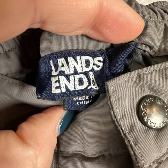 Lands' End Kids Unisex Gray Grow A Longs Squall Ski Snow Pants Size 8 - Picture 6 of 13